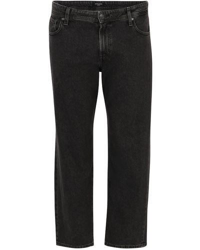 Jack & Jones Regular-fit-Jeans Chris (1-tlg) Plain/ohne Details - Schwarz