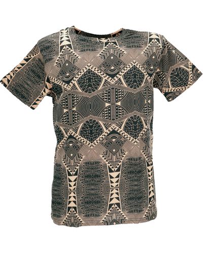 Guru-Shop - mit psychodelischem Druck, Goa T-Shirt.. alternative Bekleidung - Grau