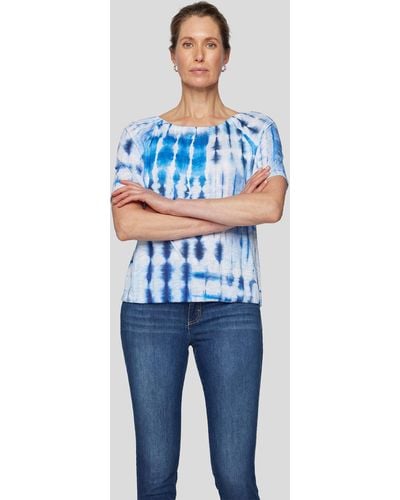 Rabe Print- T-Shirt - Blau
