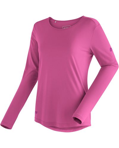 Maier Sports Longsleeve Horda L/S W Langarmshirt für Wandern und Freizeit - Pink