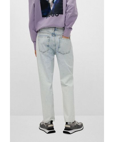 HUGO Tapered-fit-Jeans - Grau