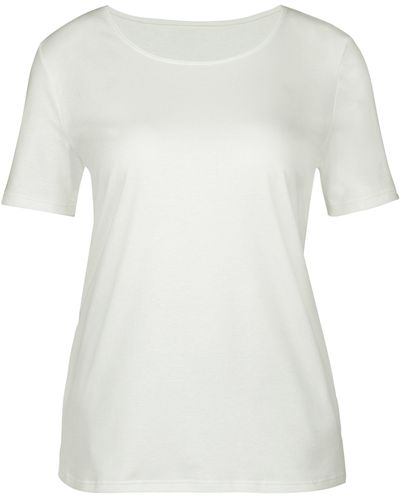 CALIDA Kurzarmshirt Favourites (1-tlg) - Weiß