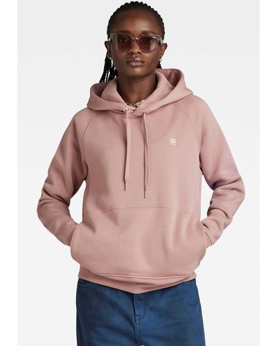 G-Star RAW Premium Core 2.0 Hooded Sweatshirt Kapuze mit überkreuzter Vorderseite und Kordelzug - Mehrfarbig