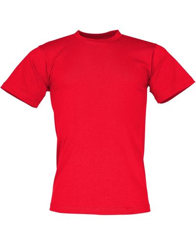 James & Nicholson Rundhalsshirt Round Heavy T-Shirt - Rot