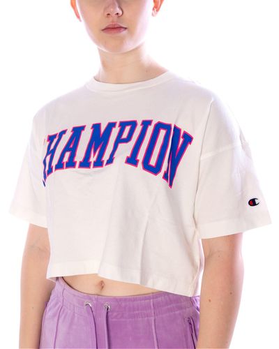 Champion 116086 Crop T- Shirt (1-tlg) - Lila