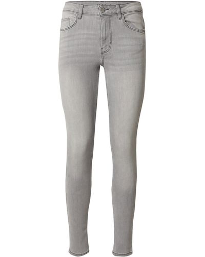 Vila Slim-fit-Jeans SARAH (1-tlg) Plain/ohne Details - Grau