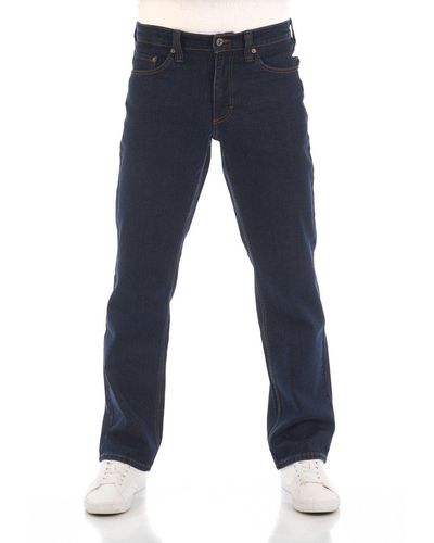 Mustang Straight-Jeans Jeanshose Big Sur Regular Fit Denim Hose mit Stretch - Blau