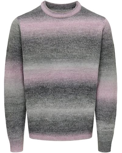 Only & Sons Strickpullover TIMBER (1-tlg) - Grau