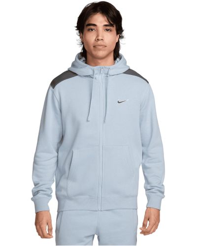 Nike Sweatjacke Fleece Kapuzenjacke - Blau