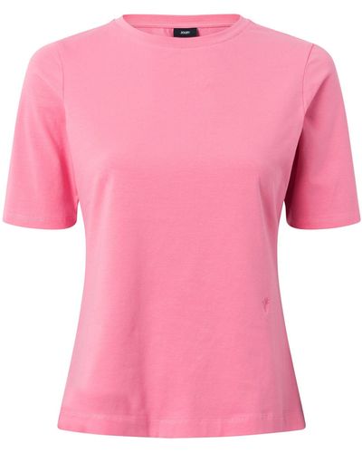 Joop! T-Shirt - Kurzarm, Rundhals, Jersey, Cotton - Pink