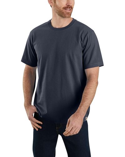 Carhartt T-Shirt Relaxed Fit Heavyweight Short-Sleeve - Blau