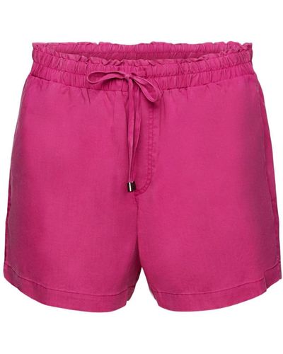 Edc By Esprit Pull-on-Shorts (1-tlg) - Pink