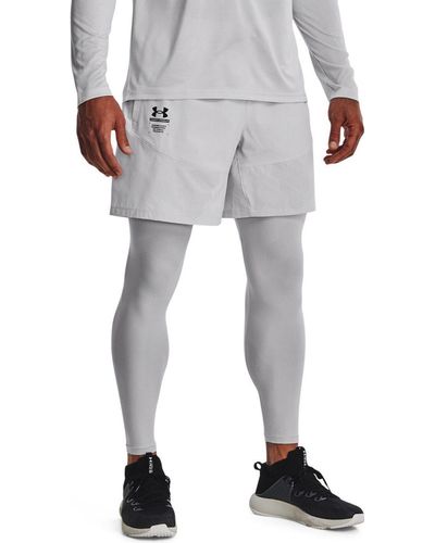 Under Armour ® Funktionsshorts UA ARMOURPRINT WOVEN SHORTS HALO GRAY - Weiß