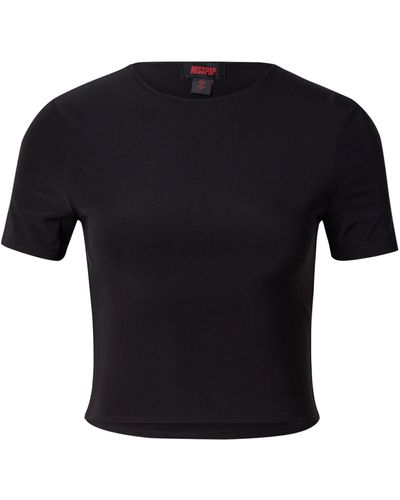 MissPap T-Shirt (1-tlg) Plain/ohne Details - Schwarz