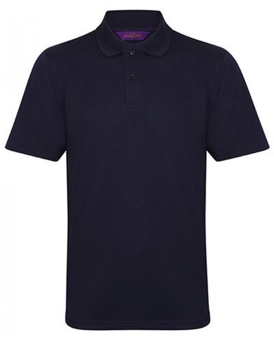 Henbury Poloshirt Coolplus Wicking Polo Shirt / Mikro-Piqué - Blau