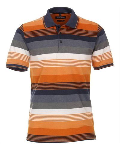 Venti Poloshirt orange regular fit (1-tlg)
