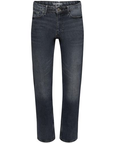 Esprit Straight- Retro-Jeans mit gerader Passform - Blau