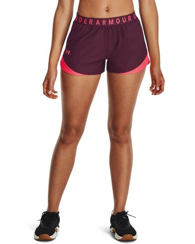 Under Armour ® Funktionsshorts Play Up Shorts 3.0-BLK,Dark Maroon - Lila