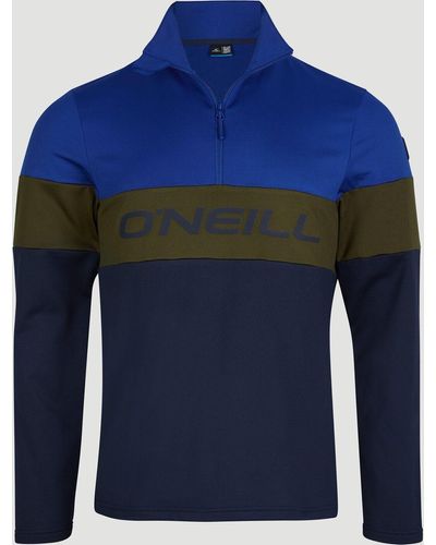O'neill Sportswear Fleecepullover Clime Colorblock Fleece 5112 Surf Blue - Blau