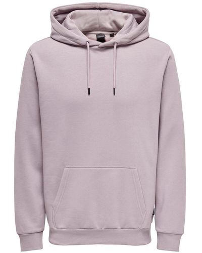 Only & Sons Basic - Sweater - ONSCERES HOODIE SWEAT NOOS - Grau