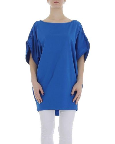 Ital-Design Tunikashirt Freizeit (85987267) Stretch Top & Shirt in Blau