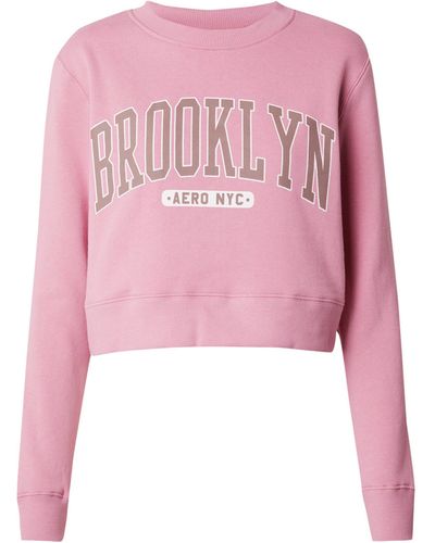 Aéropostale Sweatshirt BROOKLYN (1-tlg) Plain/ohne Details - Pink