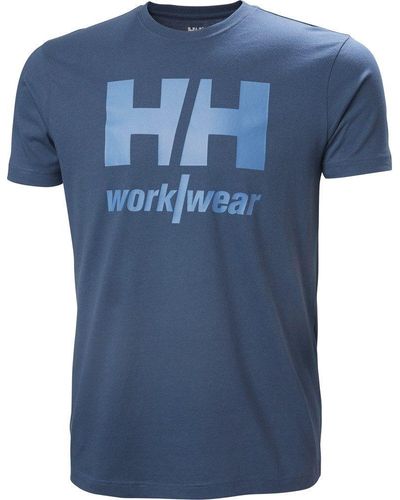 Helly Hansen T-Shirt Classic Logo - Blau