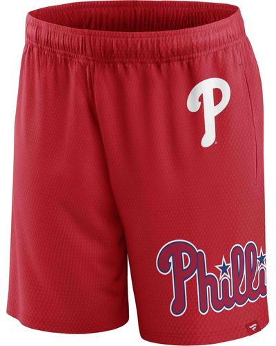Fanatics Shorts MLB Philadelphia Phillies Mesh - Rot