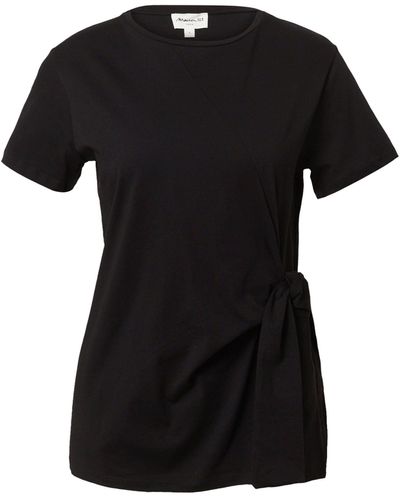 MAISON 123 T-Shirt CLARA (1-tlg) Plain/ohne Details - Schwarz