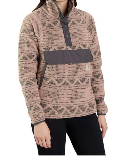 Carhartt Sweatshirt Fleece Pullover rosa - Natur