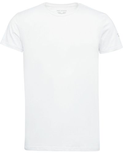 PME LEGEND LEGEND Kurzarmshirt PME O-NECK BASIC T-SHIRT - Weiß
