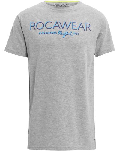 Rocawear Neon T-Shirt (1-tlg) - Blau
