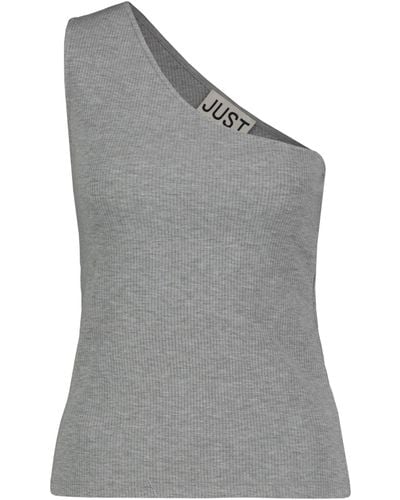 Just Female T-Shirt NOBLE OS TOP MEL (1-tlg) - Grau