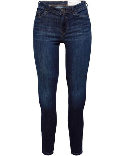 Edc By Esprit Skinny-fit- Stretch-Jeans aus Baumwoll-Mix - Blau