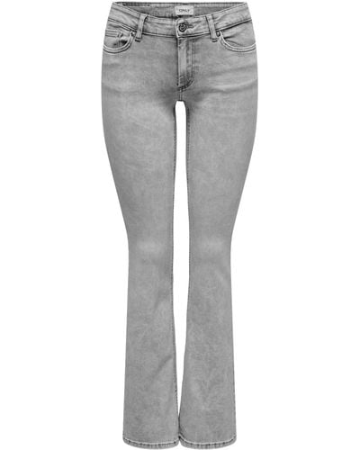 ONLY Bootcut-Jeans ONLBLUSH LW FLARED DNM TAI257 - Grau