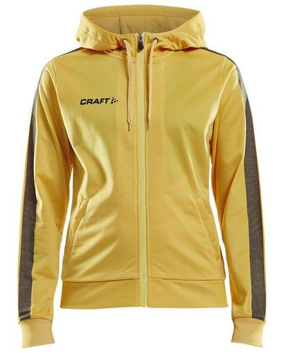 C.r.a.f.t Sweatshirt Pro Control Hood Jacket - Gelb