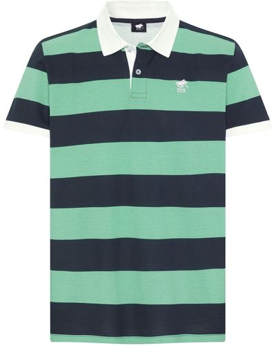 Polo Sylt Poloshirt mit Kontrastkragen - Grün
