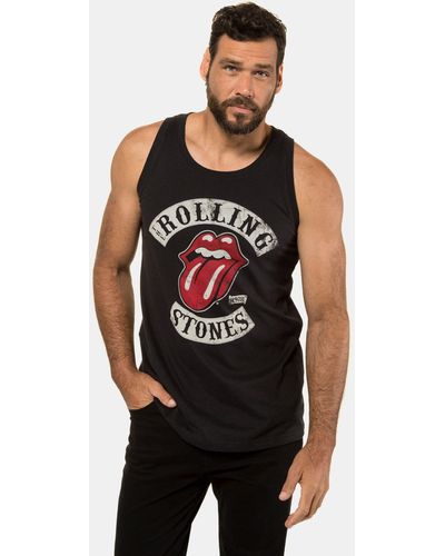 JP1880 T-Shirt Tanktop Bandshirt Rolling Stones - Schwarz