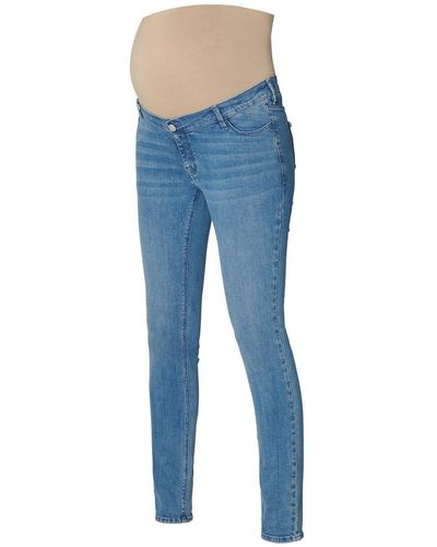 Esprit Maternity ESPRIT Umstandsjeans MATERNITY Jeans mit Überbauchbund - Blau