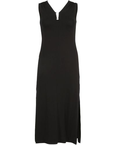 Doris Streich Jerseykleid Kleid Schmuckdetail mit modernem Design - Schwarz