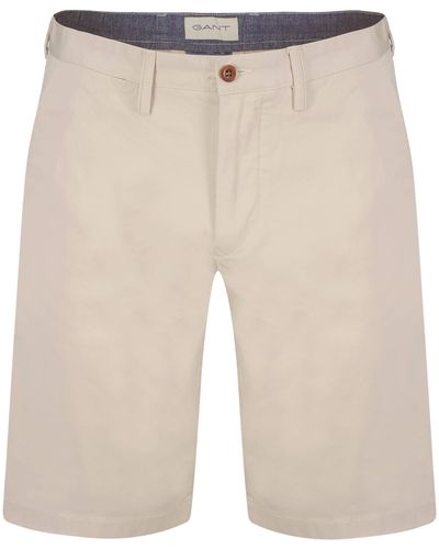 GANT Shorts aus Twill Relaxed Fit - Natur
