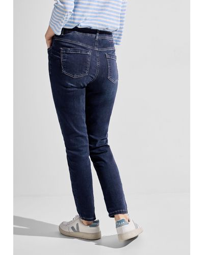 Cecil Gerade Jeans 5-Pocket-Style - Blau