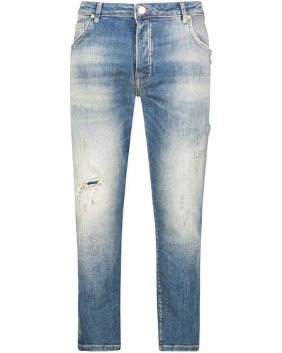 Goldgarn 5-Pocket- Jeans NECKARAU Twisted Fit (1-tlg) - Blau