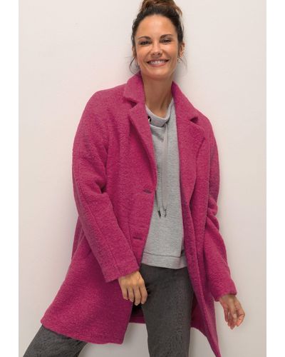 Bianca Outdoorjacke GERTY in softer Webstruktur und angesagter Farbe - Pink