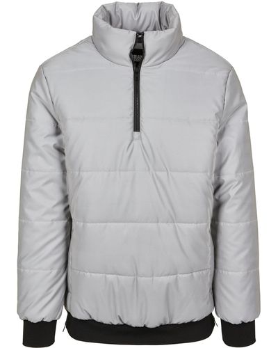 Urban Classics Winterjacke Reflective Pullover Jacket (1-St) - Grau