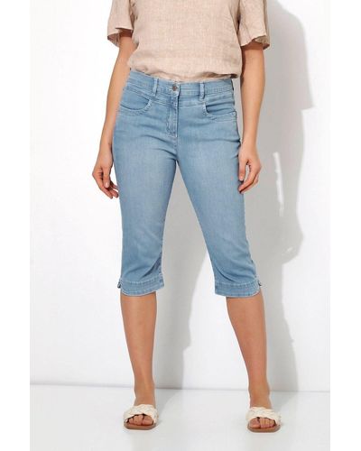 Toni Regular-fit-Jeans be loved Capri - Blau