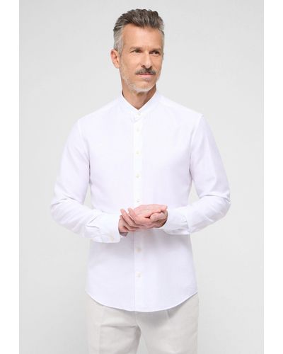 Eterna Langarmhemd SLIM FIT - Weiß