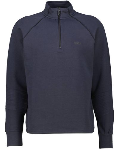 BOSS Sweatshirt (1-tlg) - Blau