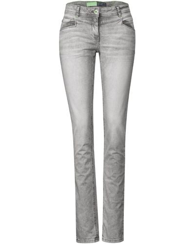 Cecil Loose-fit-Jeans - Grau