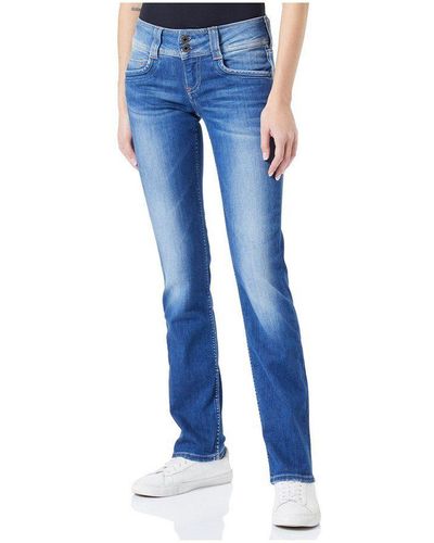 Pepe Jeans Pepe 5-Pocket-Jeans uni (1-tlg) - Blau